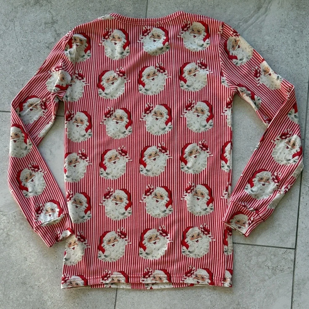 Velveteen Red Santa Kids Pajama Size 7